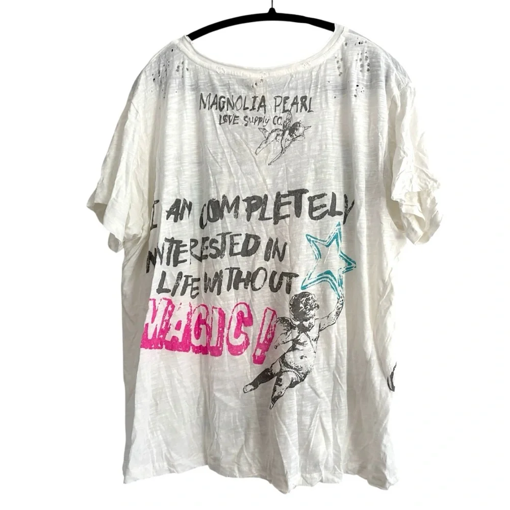 Magnolia Pearl "Child Of Cosmos" Tee Top 2841 In True NWT - Picture 2 of 5